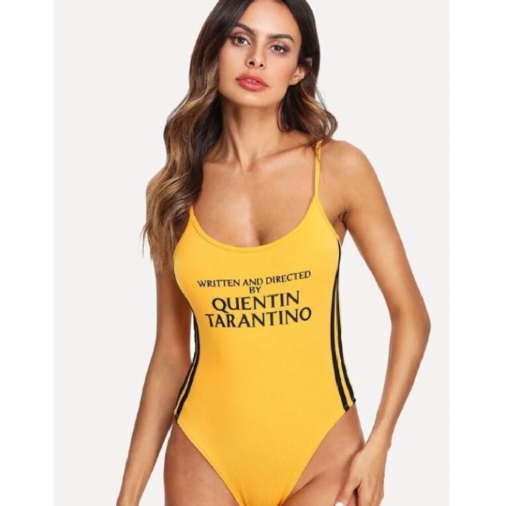 Quentin Tarantino yellow bodysuit